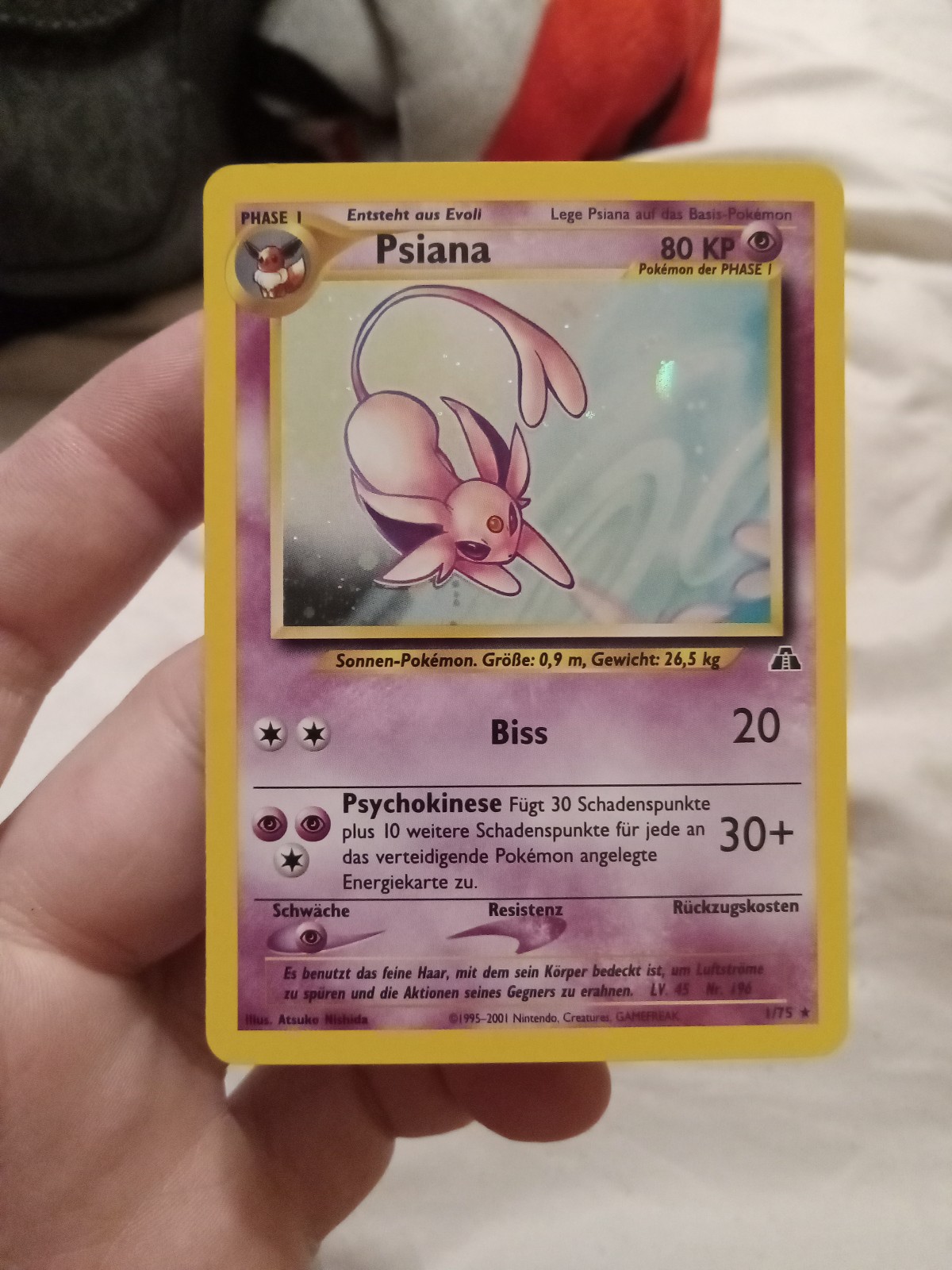 Espeon/psiana holo Near Mint condition 1/75