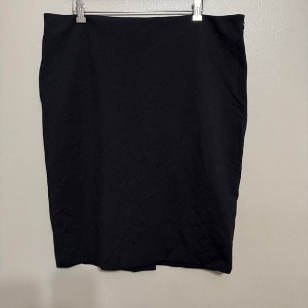 Classiques Entier black ribbed pencil skirt size 18