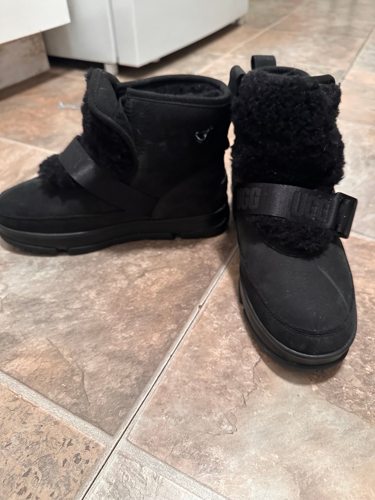 Ugh boots with strap
