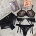 Victorias Secret Shine Strap Push Up Bra/Garter /Thigh Highs/Panty Set 40D/L NEW