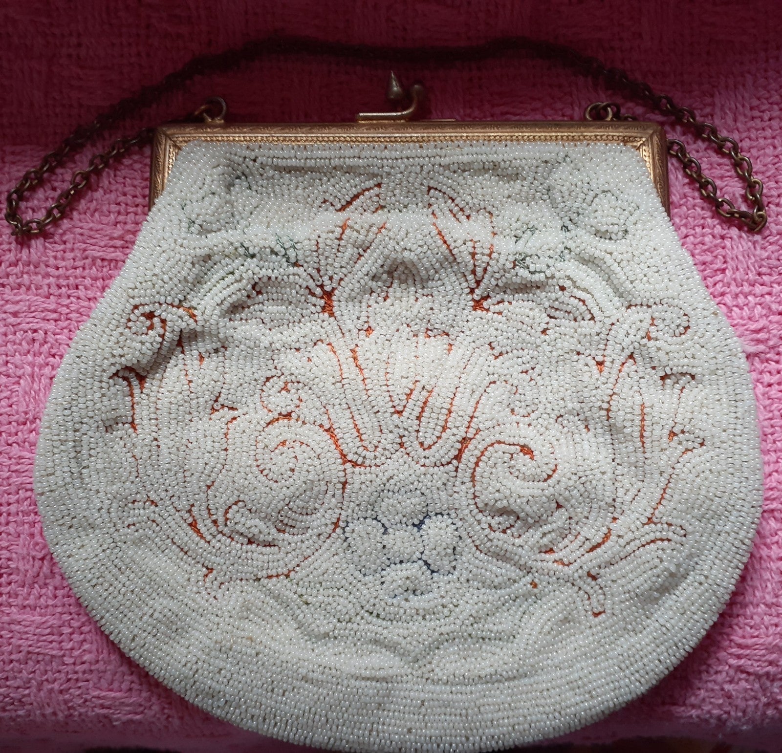 Victorian Beaded Hand Bag, France