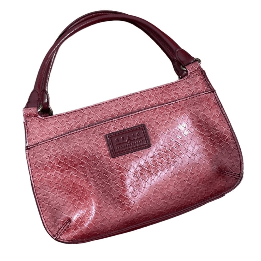 relic red leather purse