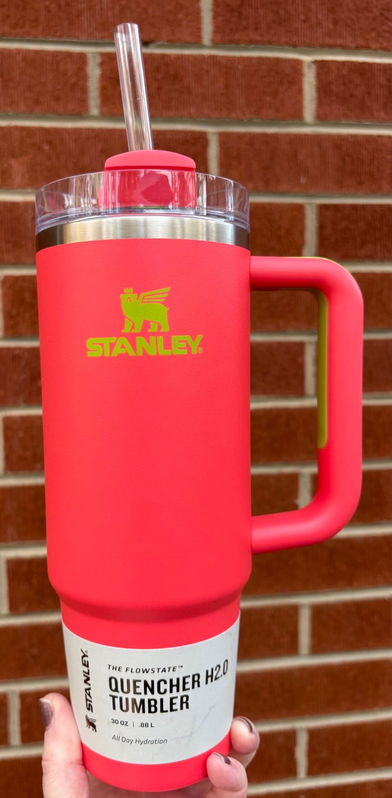 Stanley Flowstate Quencher H2.O Coral Hibiscus 30 Oz