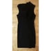 RTA Black Holly Twister Jersey Draped Sleeveless Dress Cotton Mini Mockneck 0