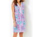Lilly Pulitzer Joan Tunic Dress Celestial Blue Seek and Sea Women’s Sz S