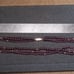 Vtg Garnet 14k gold 3 strand necklace