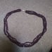 Vtg Garnet 14k gold 3 strand necklace