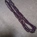 Vtg Garnet 14k gold 3 strand necklace
