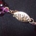 Vtg Garnet 14k gold 3 strand necklace