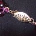 Vtg Garnet 14k gold 3 strand necklace