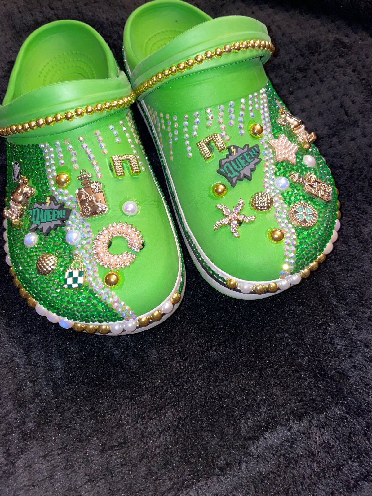 Green Custom Crocs