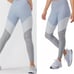 OUTDOOR VOICES Light Dark Blue Grey Colorblock 7/8 Ankle Workout Gym Leggings M