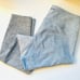 OUTDOOR VOICES Light Dark Blue Grey Colorblock 7/8 Ankle Workout Gym Leggings M
