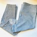 OUTDOOR VOICES Light Dark Blue Grey Colorblock 7/8 Ankle Workout Gym Leggings M