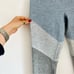 OUTDOOR VOICES Light Dark Blue Grey Colorblock 7/8 Ankle Workout Gym Leggings M
