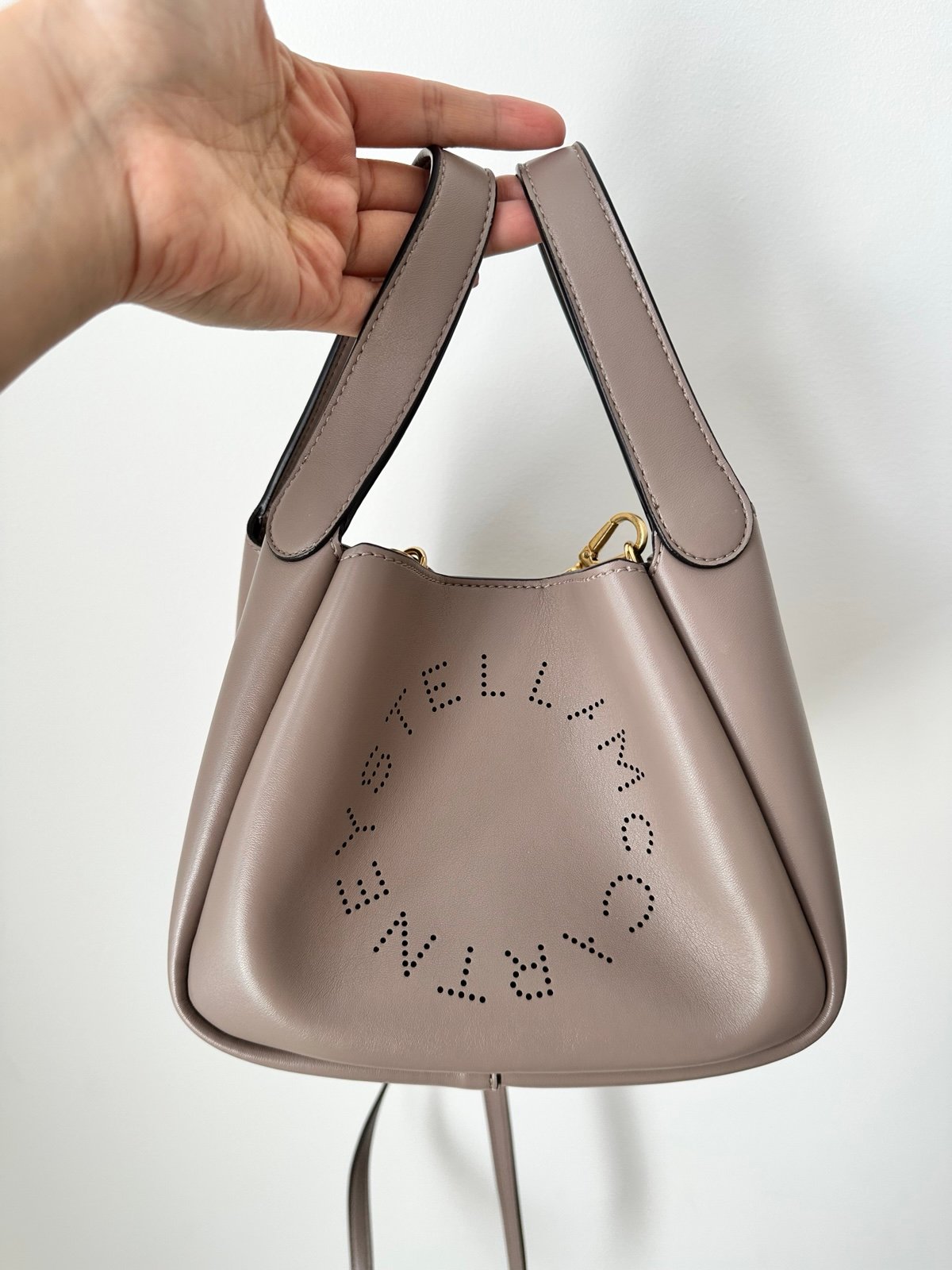 Stella McCartney Logo Detailed Open Top Handbag