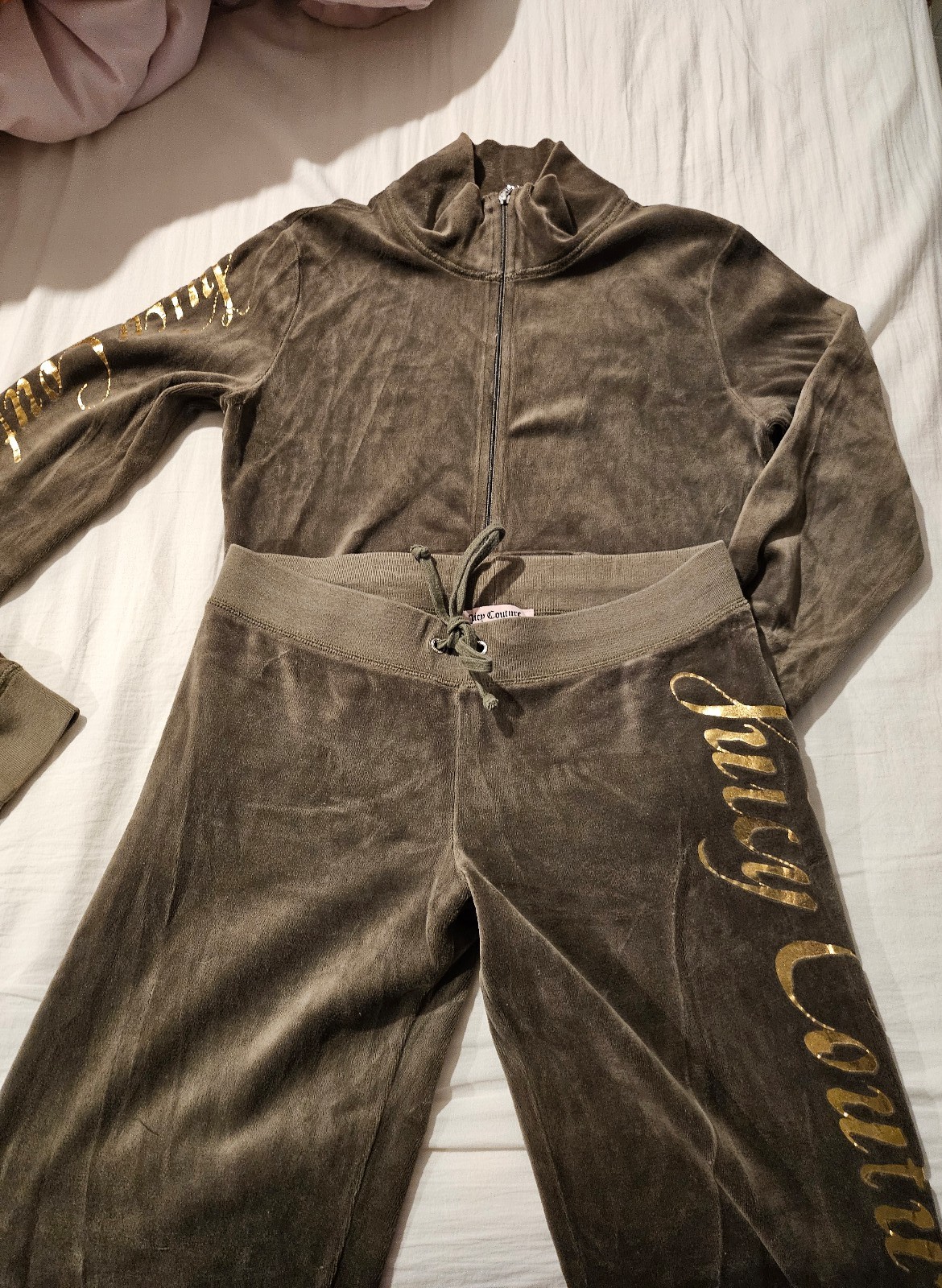 Juicy Couture Velour Tracksuit Set Medium Top Small bottom