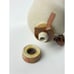 Vintage 1981 Jim Beam Bourbon Whiskey Jug Decanter with Cork & Label EMPTY DZ209