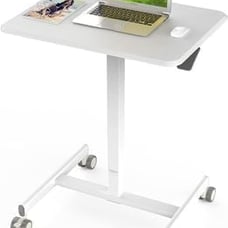 Mobile Laptop Desk, Small Mobile Standing Desk Adjustable Height, Portable