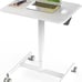 Mobile Laptop Desk, Small Mobile Standing Desk Adjustable Height, Portable