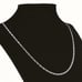 28 Womens 14K White Gold Chain Link Necklace 14 Karat Silver 28 inch Jewelry