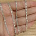 28 Womens 14K White Gold Chain Link Necklace 14 Karat Silver 28 inch Jewelry