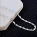 28 Womens 14K White Gold Chain Link Necklace 14 Karat Silver 28 inch Jewelry
