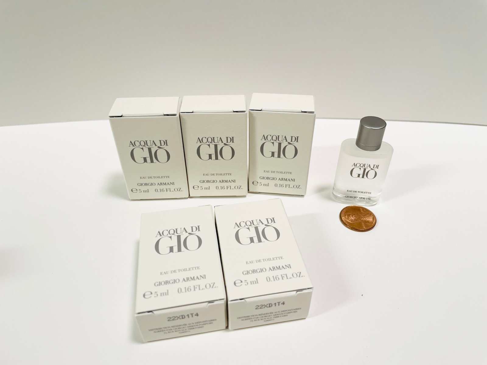 5 Giorgio Armani Acqua Di Gio eau de toilette 0.17 fl oz 5 mL Travel Mini