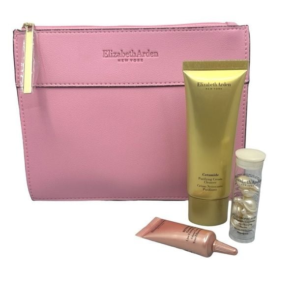 Elizabeth Arden Ceramide Gift Set 4 Products Retinol Serum Eye Cream Cleanser