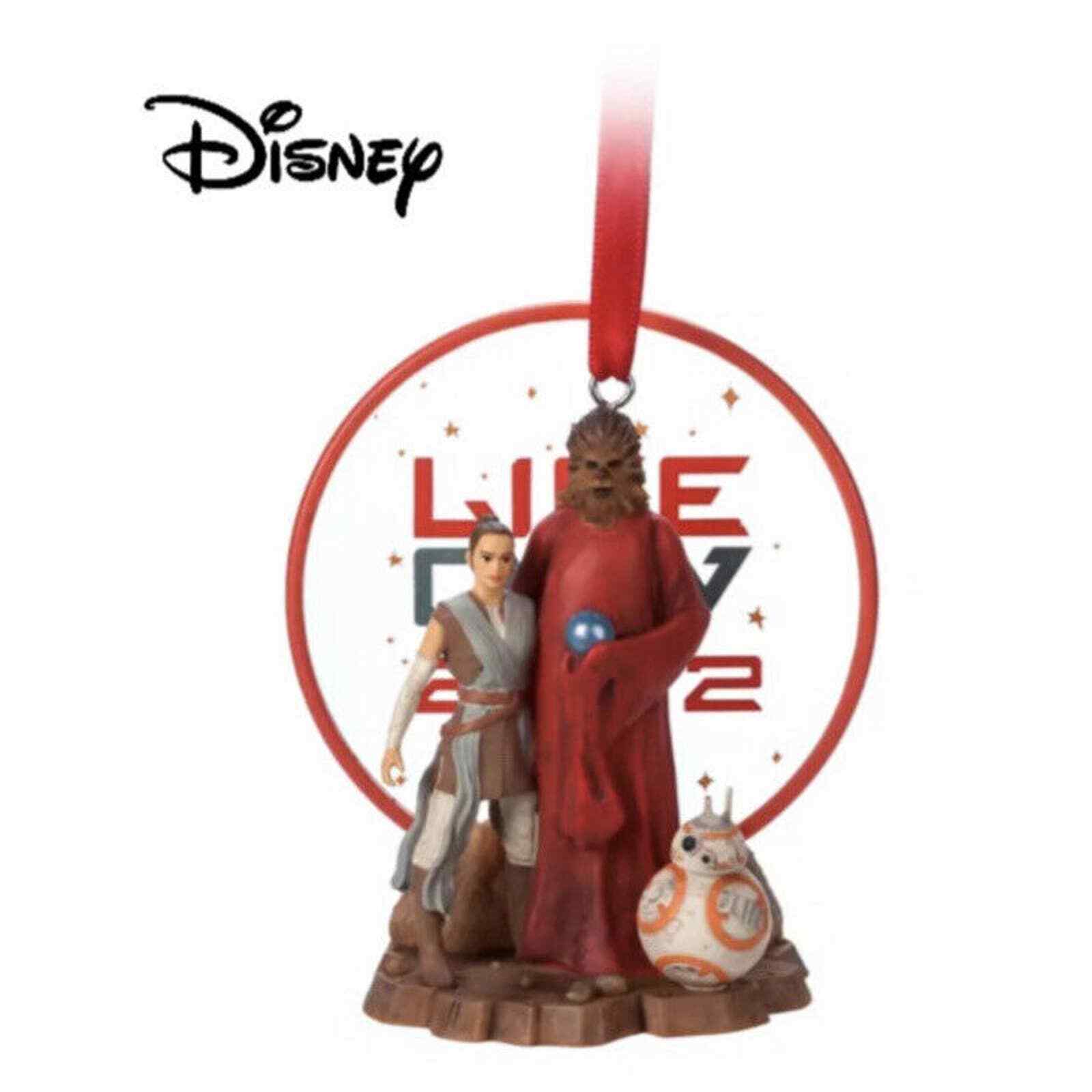 Disney Star Wars Life Day Chewbacca Rey & BB8 Christmas Ornament Sketchbook 2022