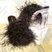 Free People Jeffrey Campbell Daisy Feather Sandal Lucite Heel Brown
