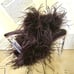 Free People Jeffrey Campbell Daisy Feather Sandal Lucite Heel Brown