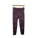 NWOT Spanx Booty Boost® Active Printed 7/8 Legging Wine/Orange Tie Dye L