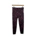 NWOT Spanx Booty Boost® Active Printed 7/8 Legging Wine/Orange Tie Dye L