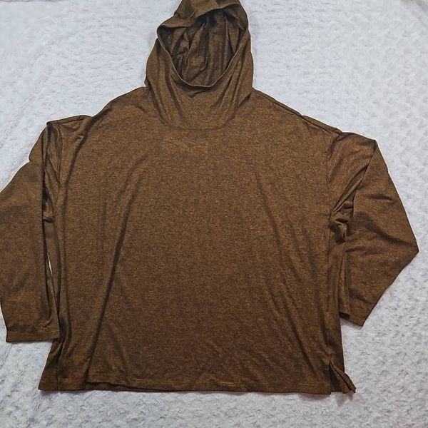 Athleta Uptempo II Hoodie Womens Plus Size 3x Sweatshirt Mahogany Heather