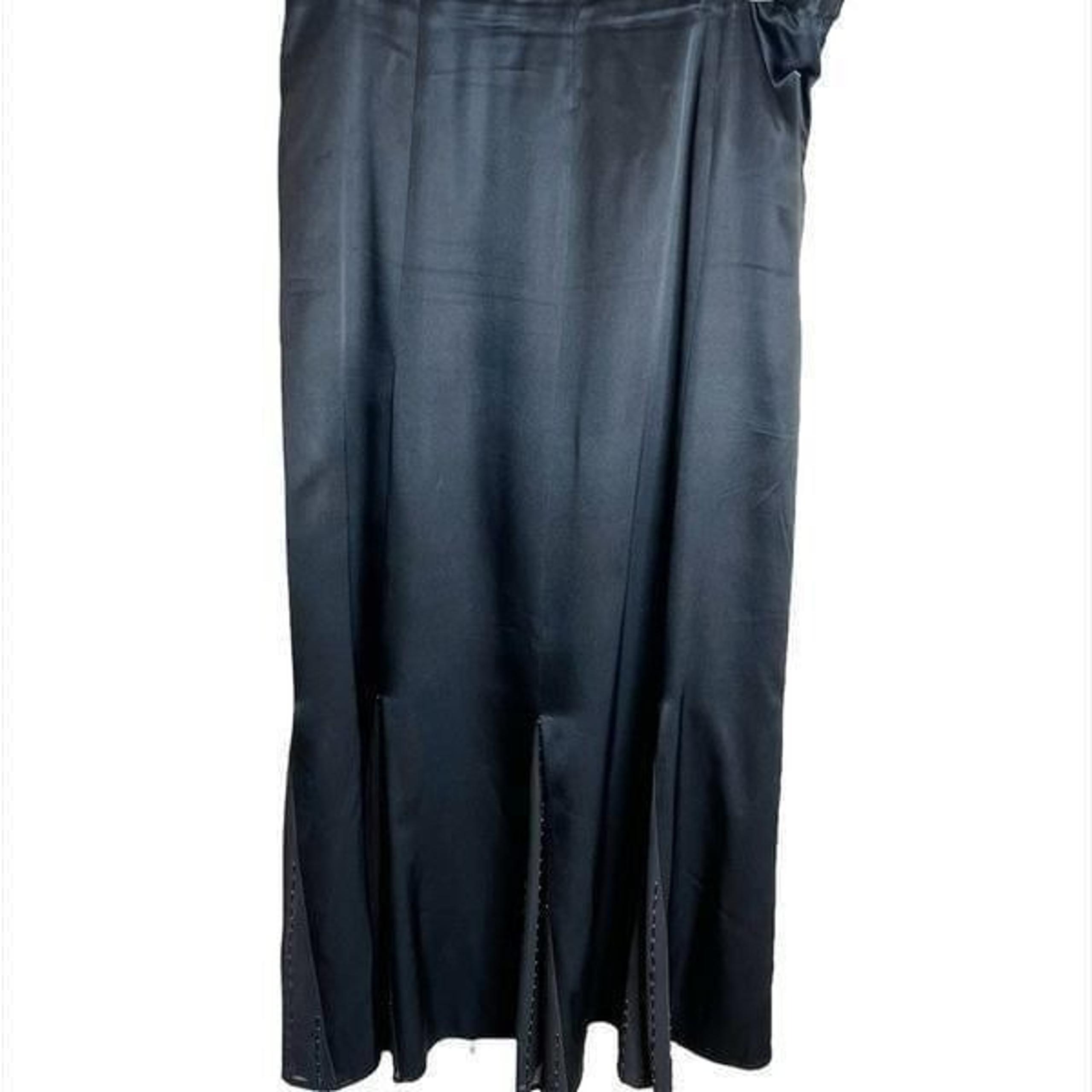 Garnet hill silk beaded skirt