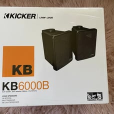 NEW Kickin Livin Loud KB6000B Loud Speakers