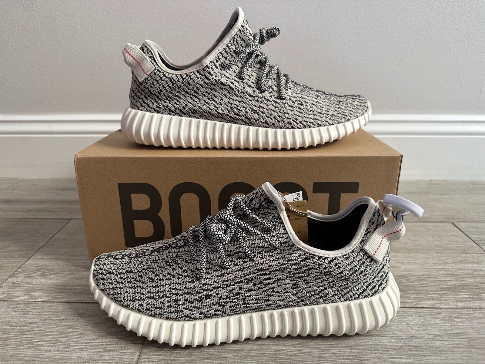 2022 ADIDAS Yeezy Boost 350 Turtle Dove AQ4832 Blue Gray Core White Size 12 NEW