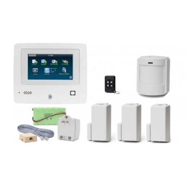 SIMON XTi-5 Wireless Security System - Panel 7 Door/Window 4 Fobs