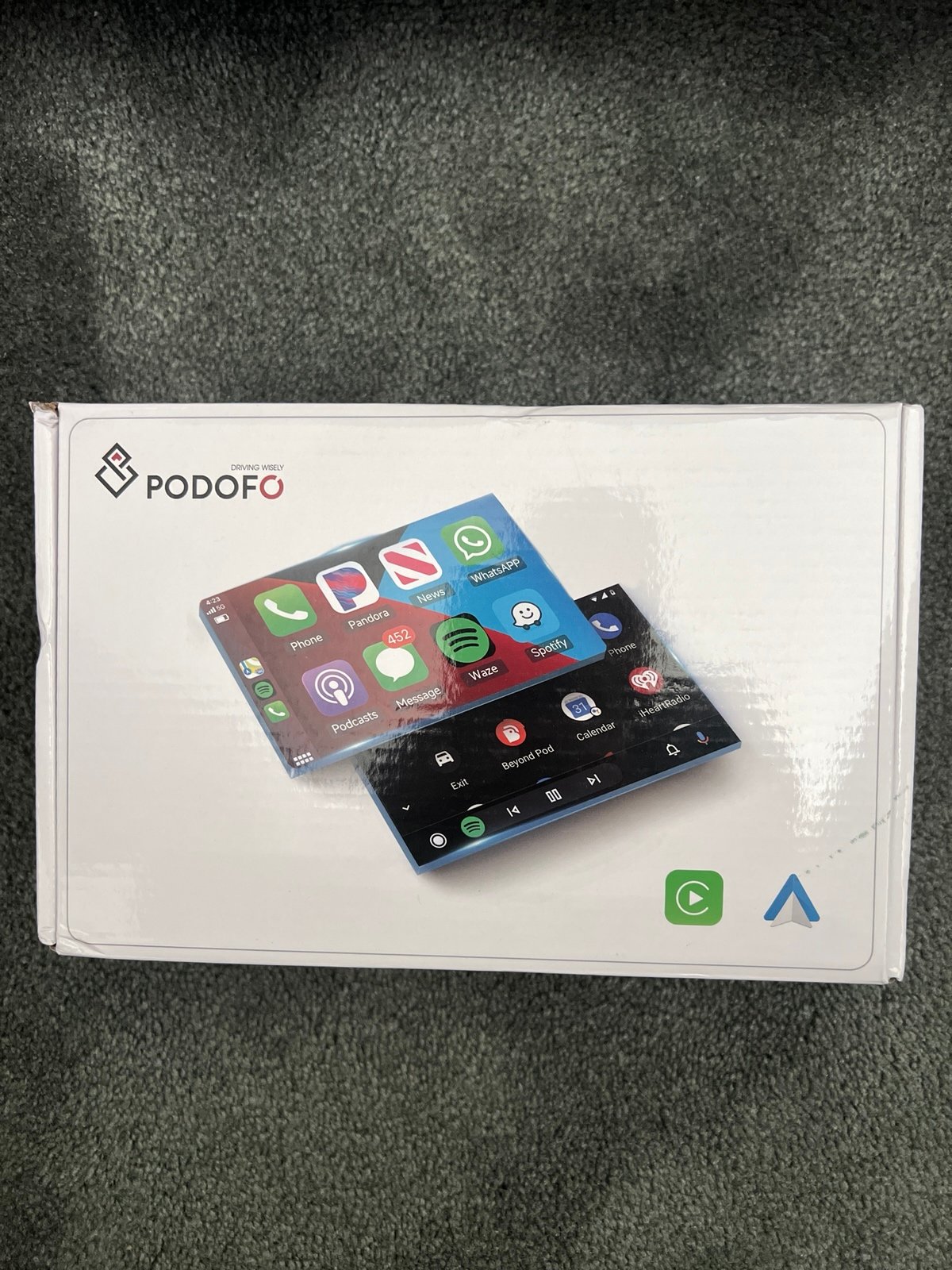 7 Inch Wireless CarPlay Screen for Car, Apple CarPlay & Android Auto