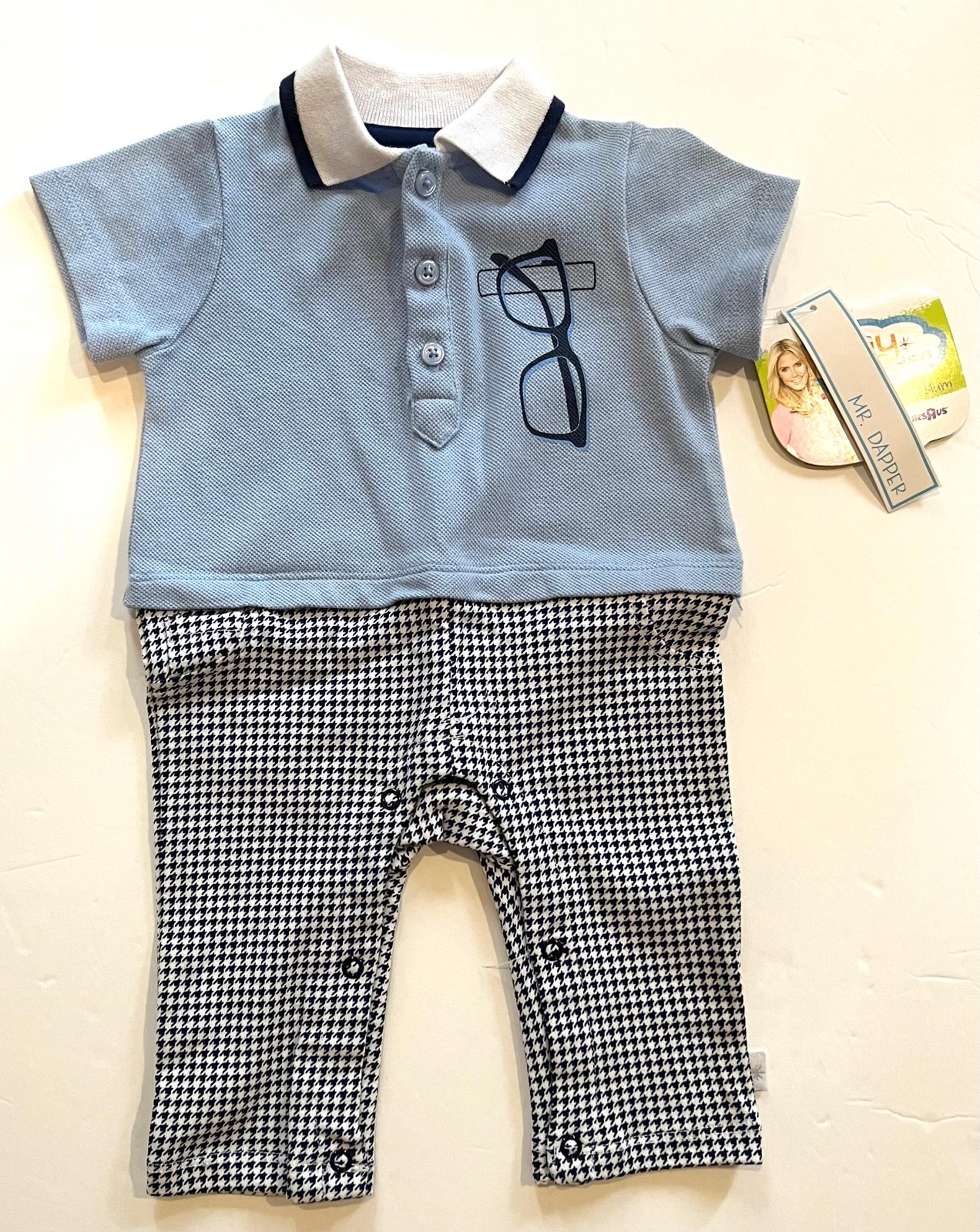 NWT Baby Boy Truly Scrumptious Longall Romper Size 3 Months