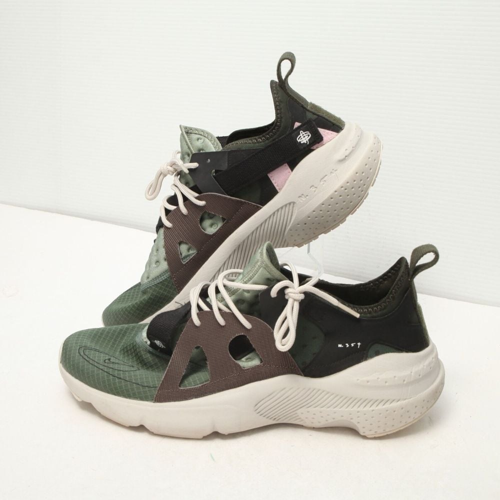 Nike Huarache Sneakers Mens 13 Type Jumper Fog Olive Green Bone Shoes BQ5102 300