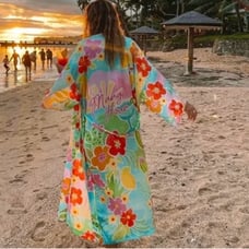 SPELL Margi Hour Maxi Robe in Tutti Frutti
