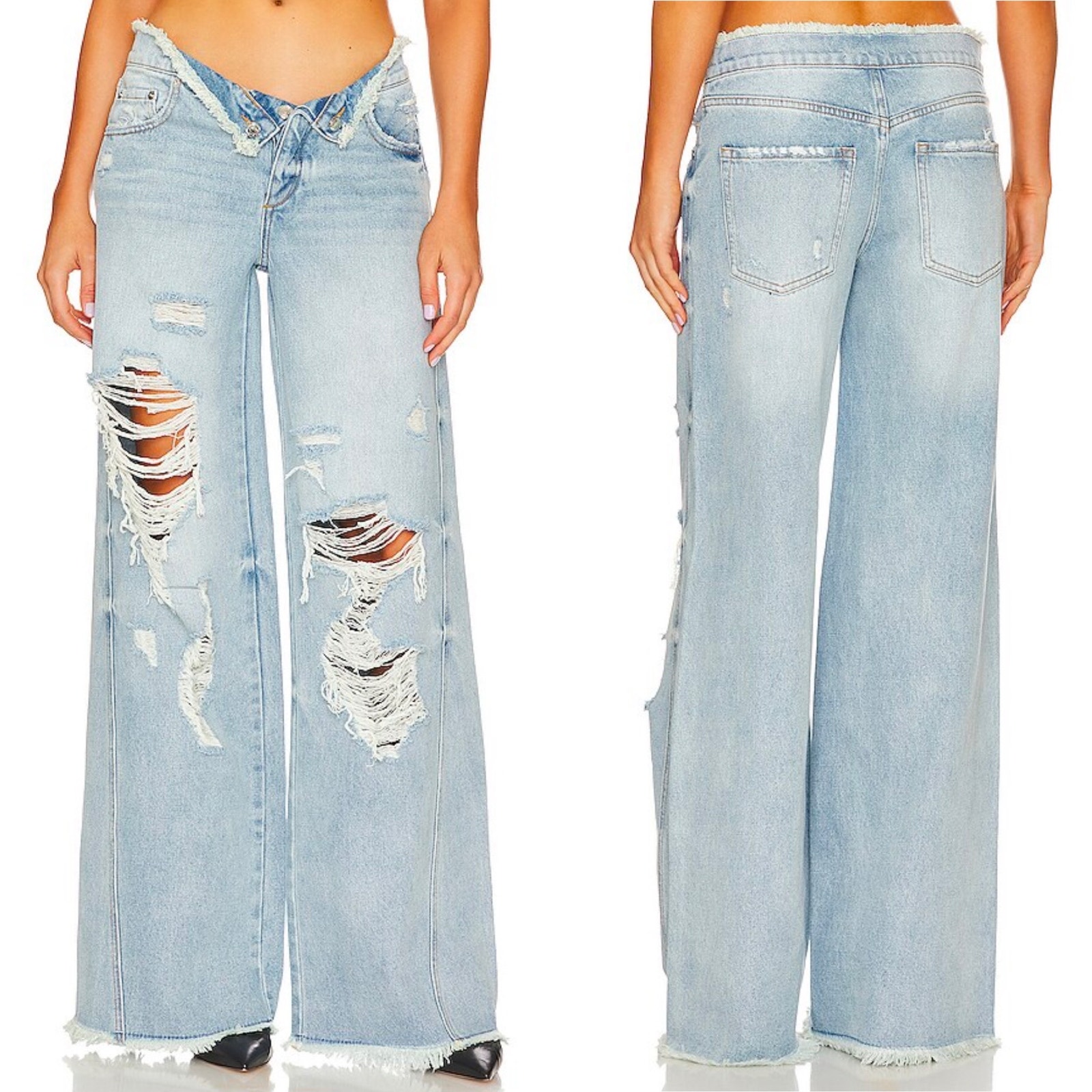 SER.O.YA Ollie Wide Leg Jeans Skylight