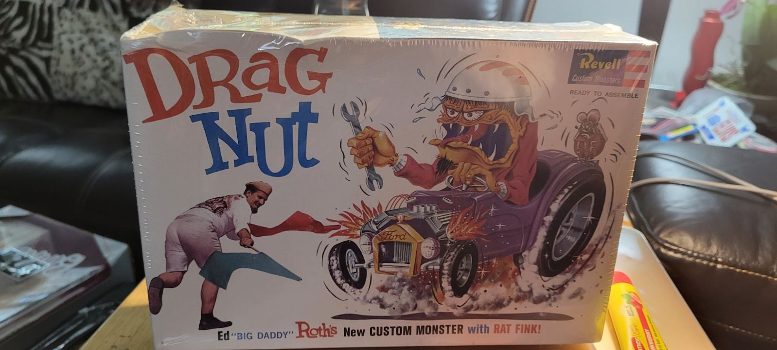 Revell 1995 Drag Nut w/ Rat Fink Ed Roth Monster Model Car Kit SEALED!
