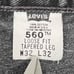 Levis 560 Jeans Mens 30 X 30 (actual) Loose Fit Tapered Black USA Vintage 2001