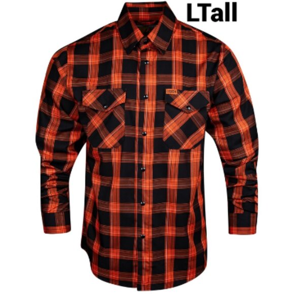 DIXXON Flannel DOZER Long Sleeve Bamboo Shirt - Men's L Tall