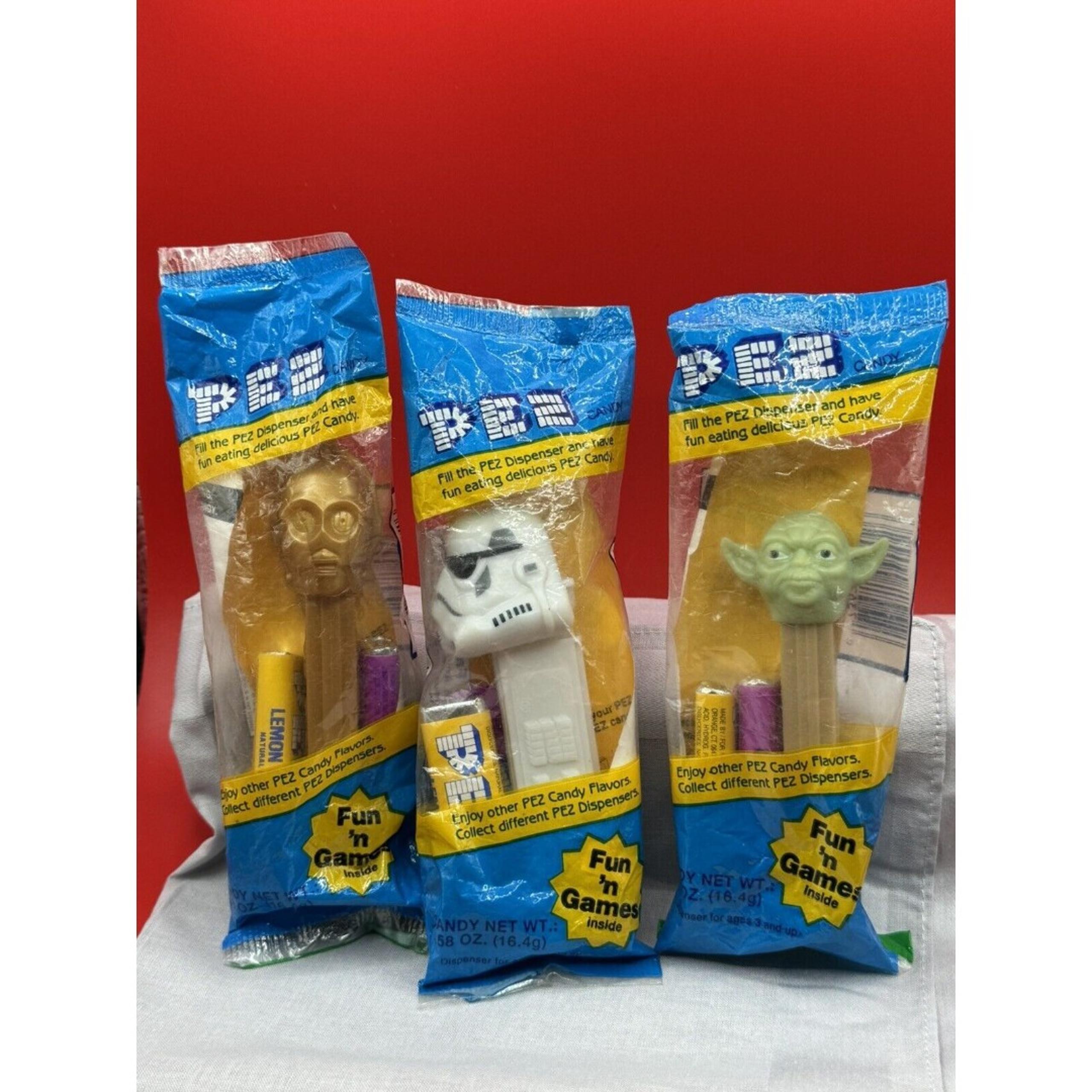 1999 Pez, Star Wars. Lot Of 3, SEALED, Storm Trooper, C3Po, Yoda