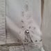 Why White Denim Suit Wo's Sz 8 Rhinestone Embroidered Laced Diamond Pearl Accent