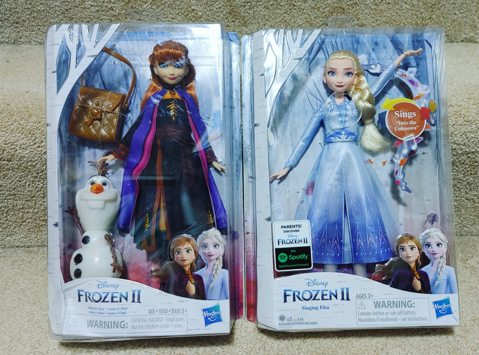 Disney FROZEN II Anna, Olaf and Singing Elsa
